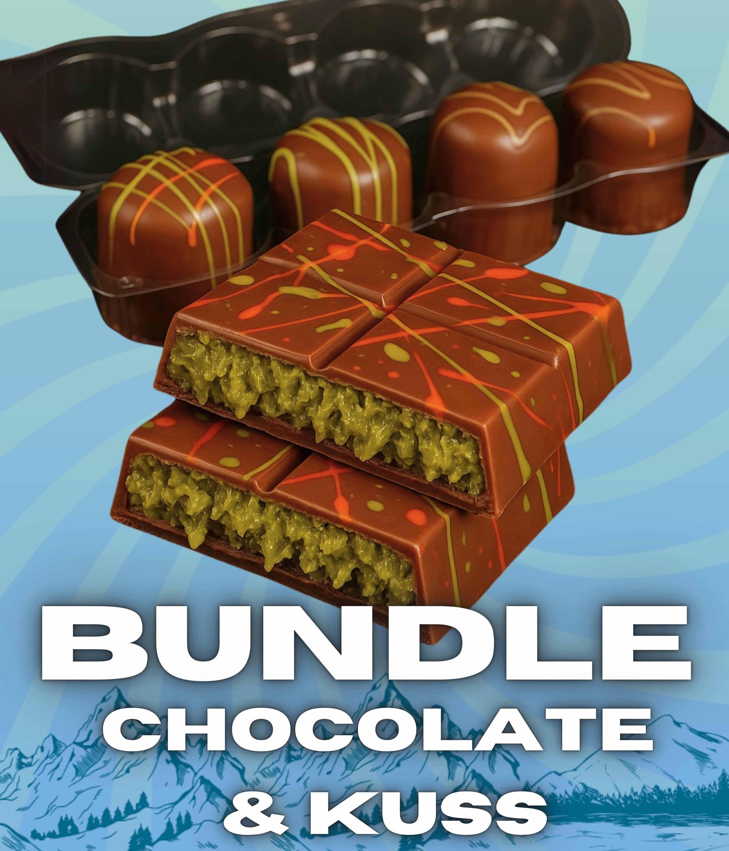 BUNDLE | Swiss Dubai Chocolate & 4er Pack Dubai Kuss - Sweet Day
