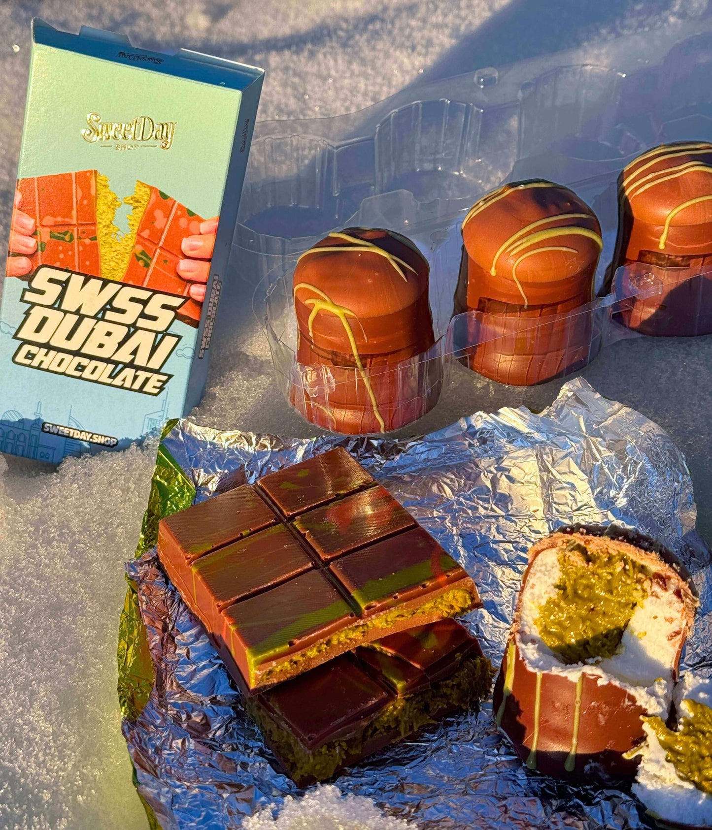 BUNDLE | Swiss Dubai Chocolate White & Brown - Sweet Day
