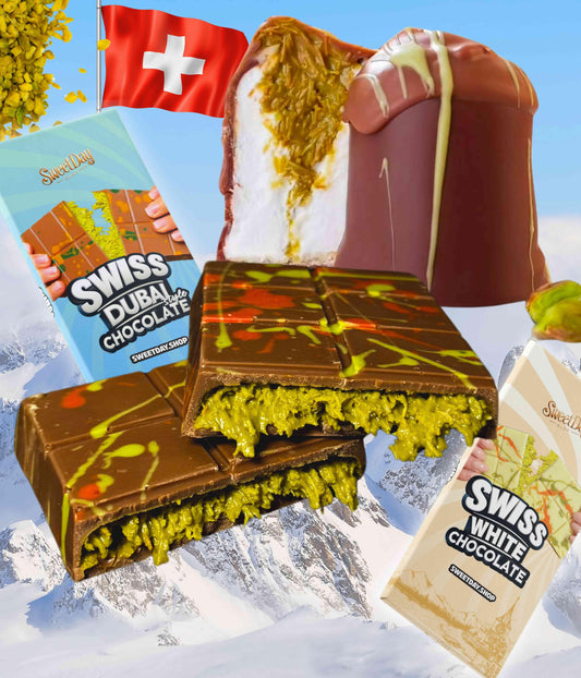 BUNDLE | Swiss Dubai Chocolate White & Brown - Sweet Day