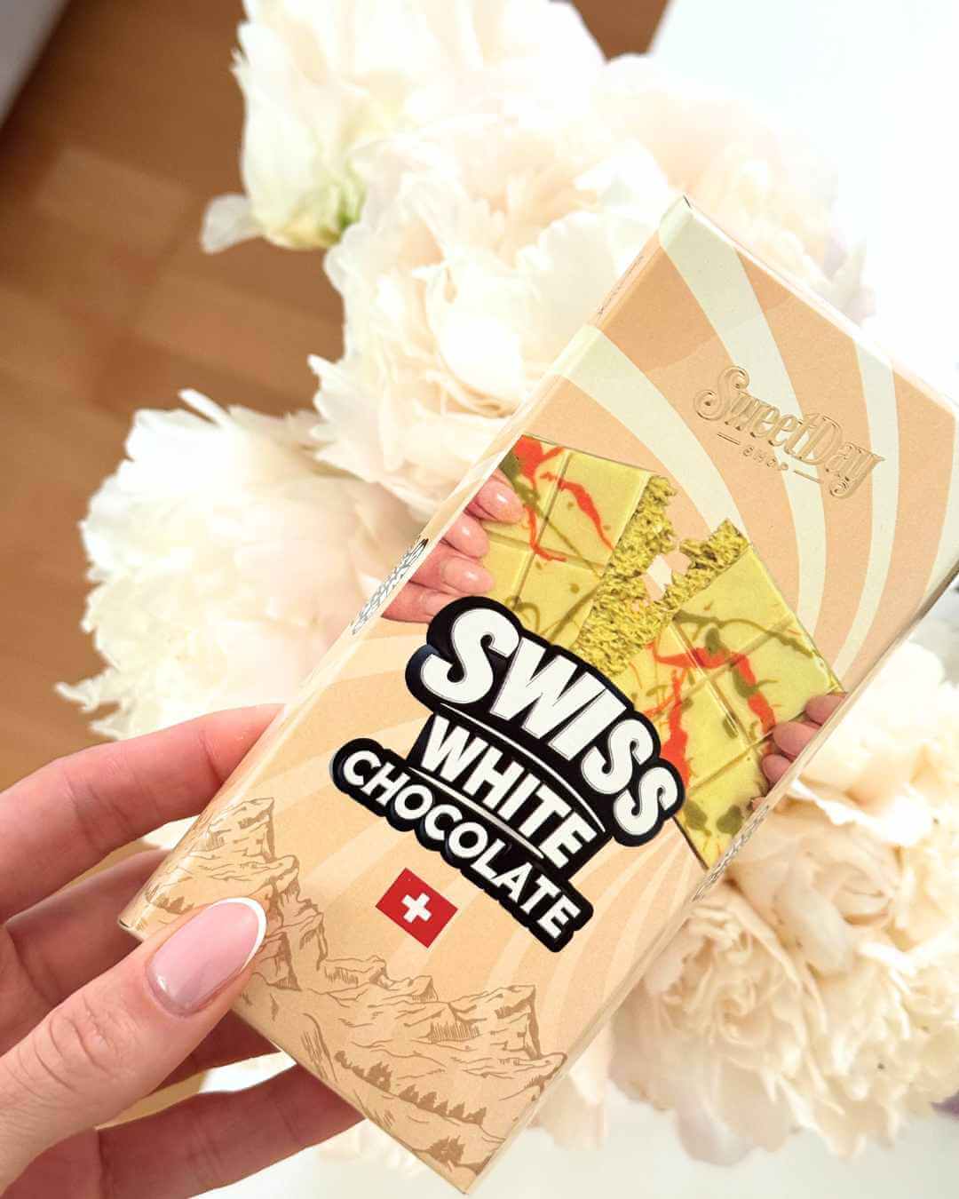 BUNDLE | Swiss White Chocolate & 4er Pack Dubai Kuss - Sweet Day